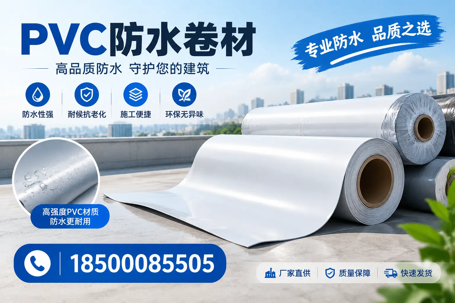常见pvc防水卷材选型误区，鞍山用户必看